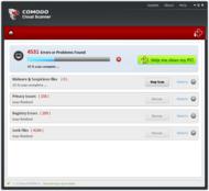 Comodo Cloud Scanner screenshot